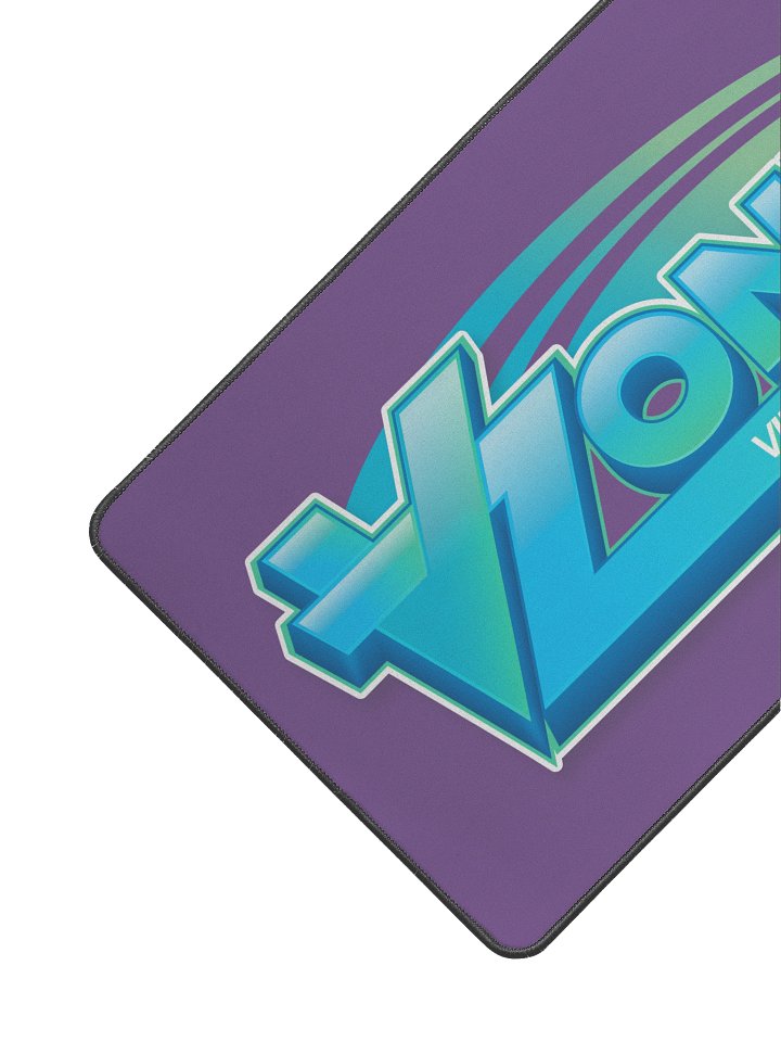 VZones Logo Desk Mat 12" x 22" - Purple product image (2)