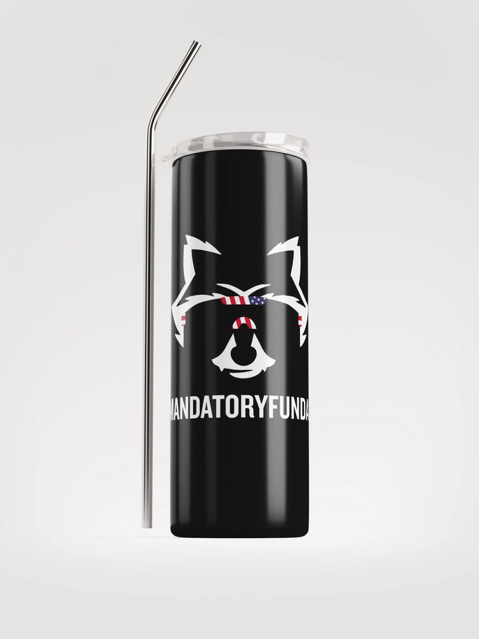 MandatoryFunDay Tumbler White Lettering product image (1)