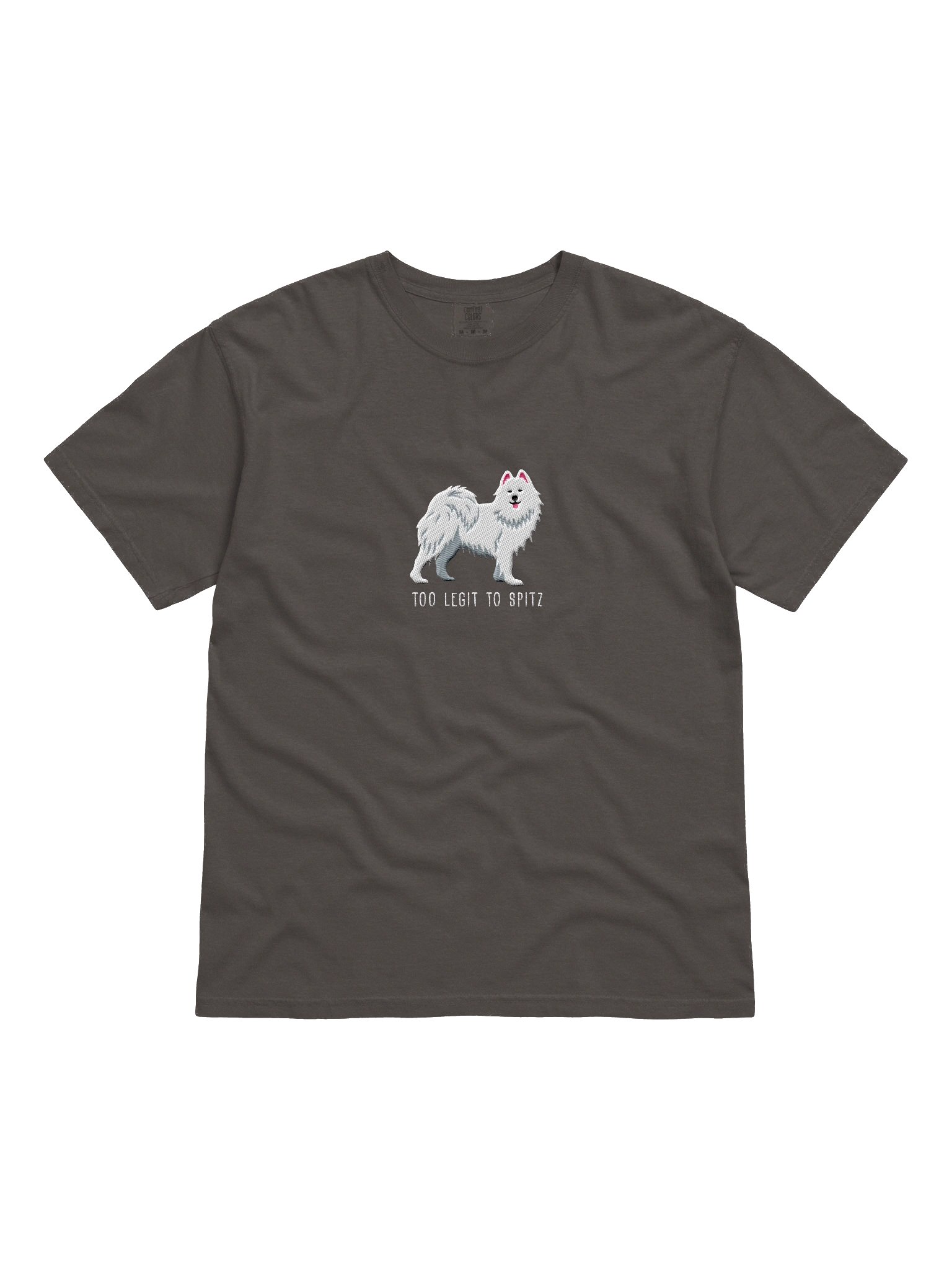 Too Legit to Spitz T-Shirt(Embroidered) of a Samoyed product image (4)