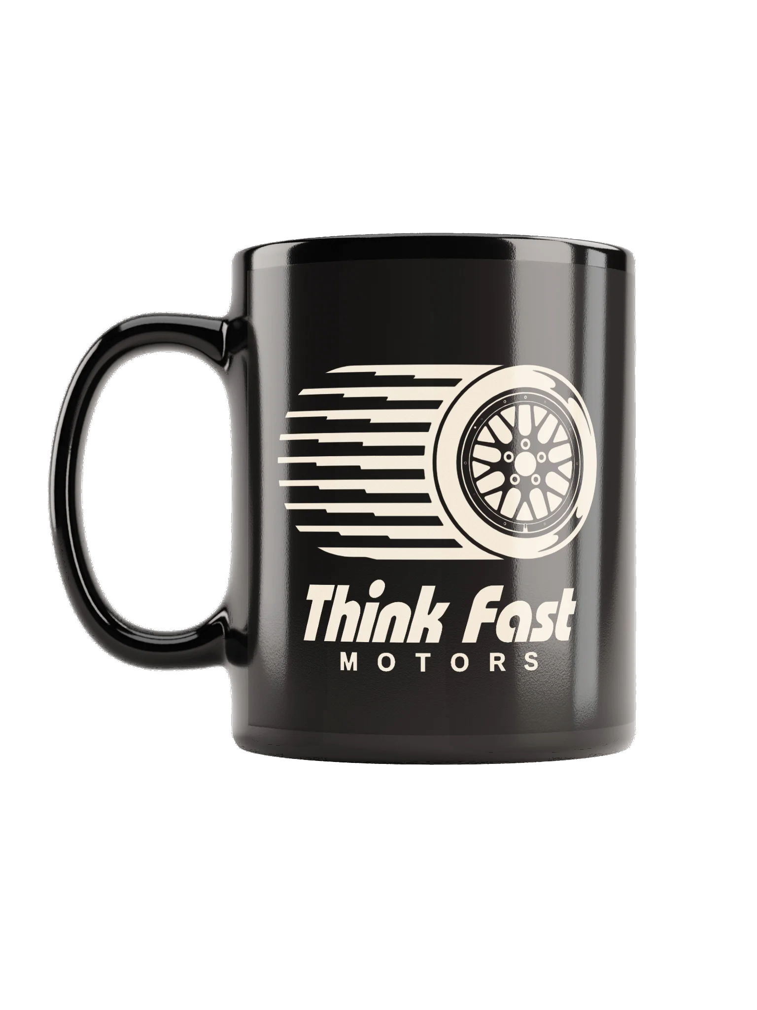 Think Fast Motors Mug - All Black product image (1)