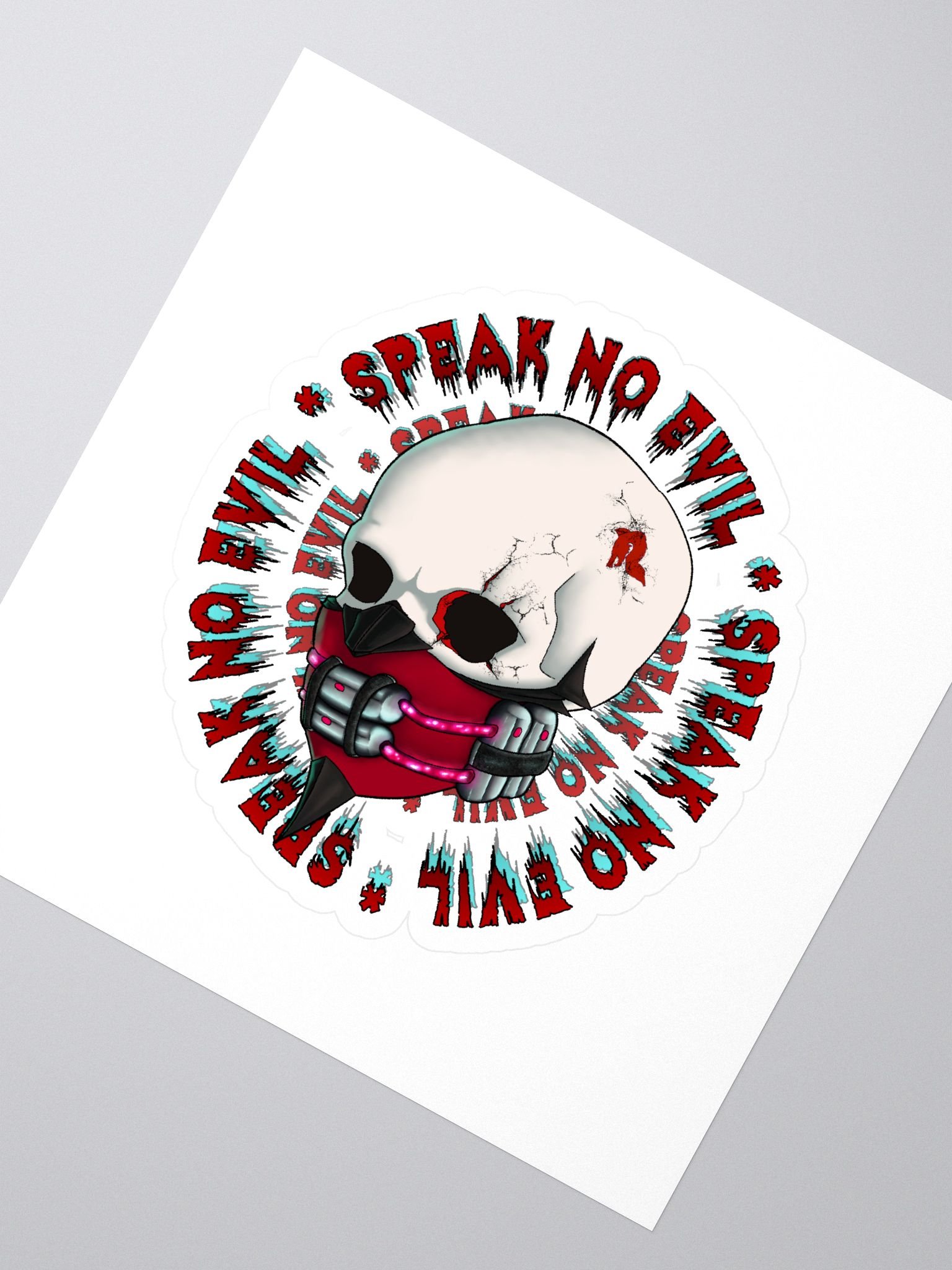 Speak No Evil- Chemical Muzzle Sticker product image (2)
