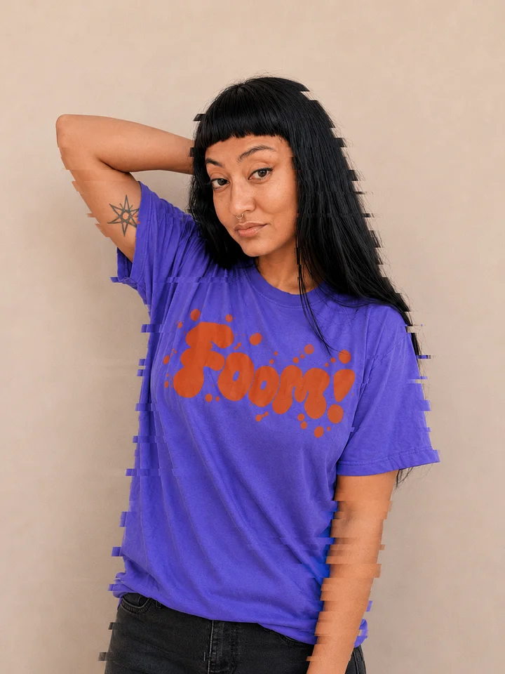 Foom! Orange Violet Bubble Splash Tee product image (1)