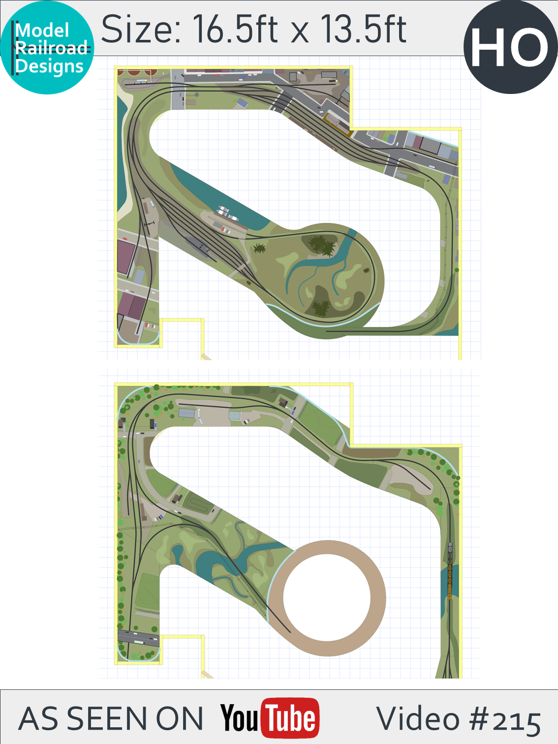 Layout design as per video #215 | Model Railroad Designs STORE