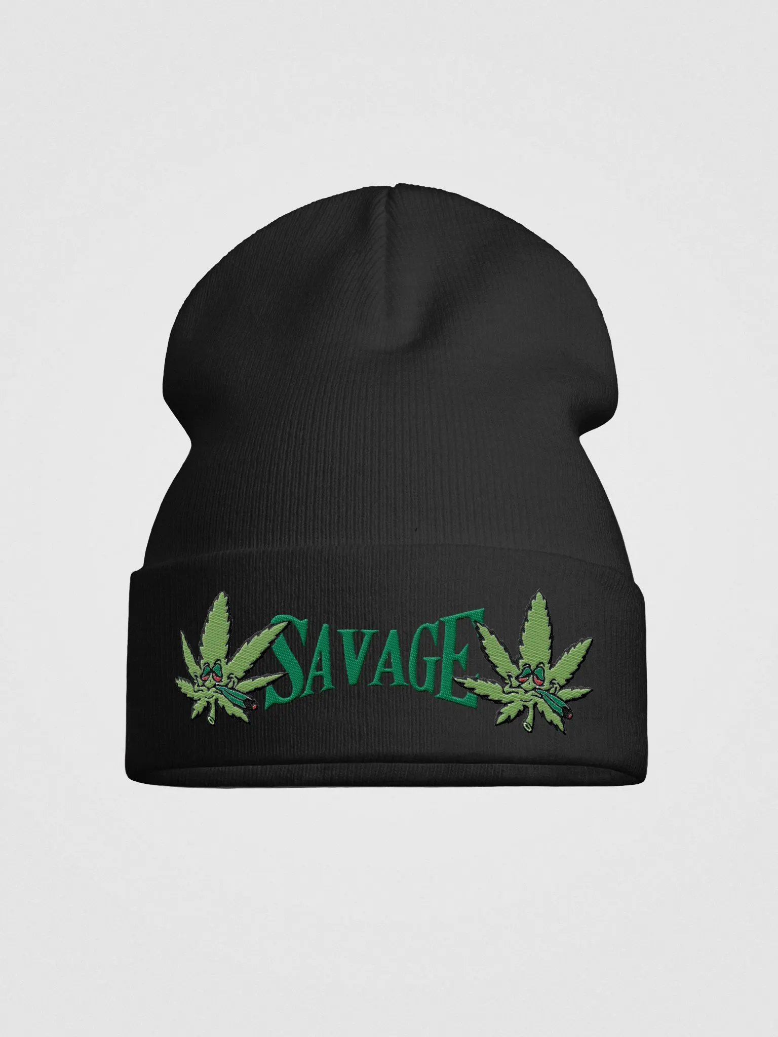 Savage Leafy Vibes Knit Beanie product image (1)
