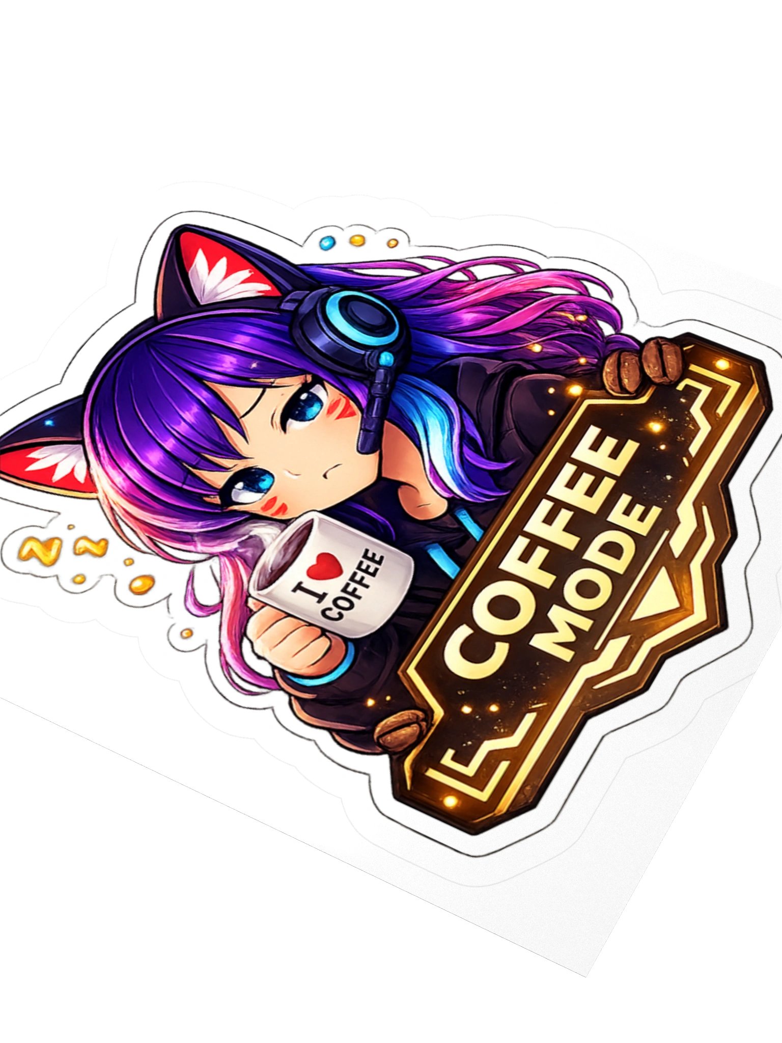 • AKC // Callie Sticker COFFEE MODE | Callie Emote Badge Series product image (3)