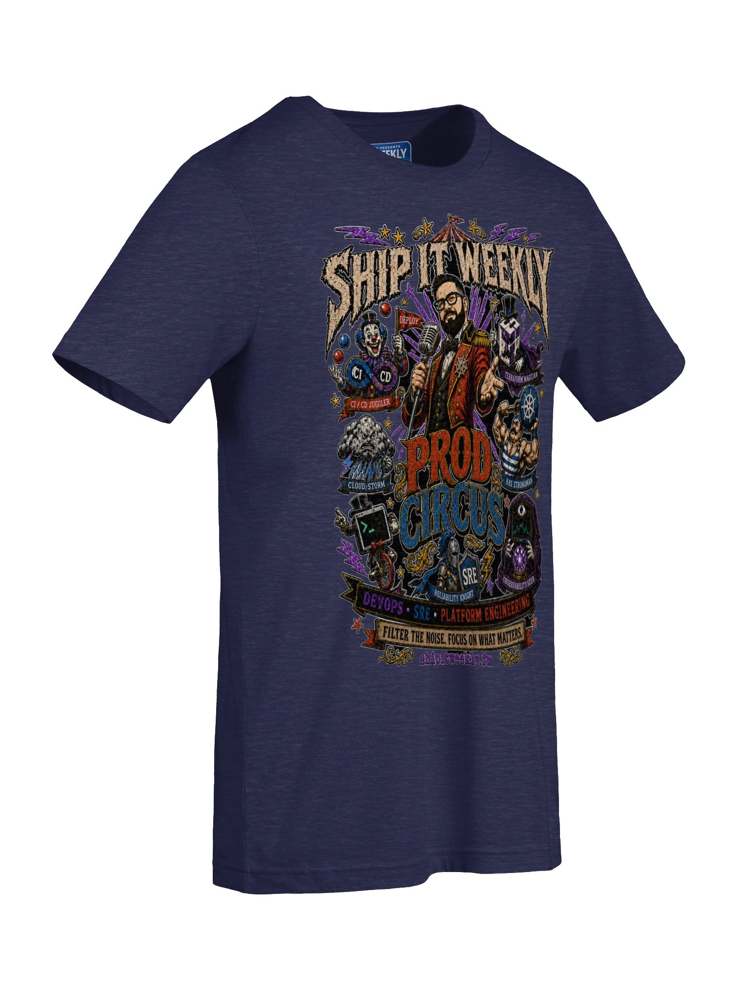 Prod Circus | Ship It Weekly DevOps Tee product image (7)