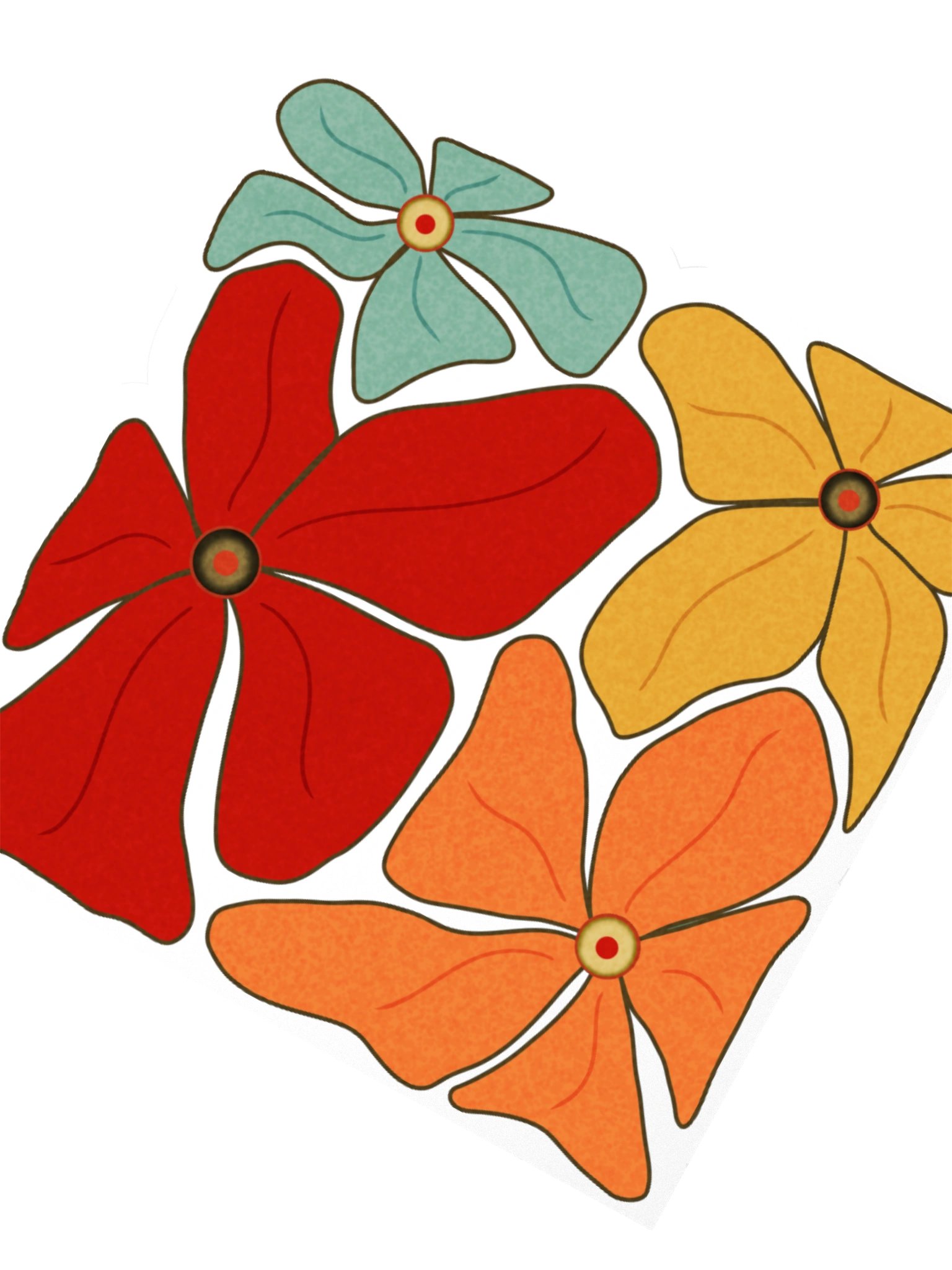 Petals and Olives Kiss Cut Sticker product image (3)