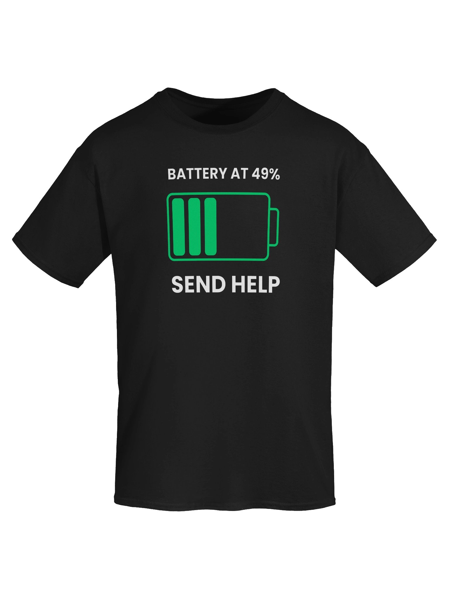 Battery At 49%. Send Help | Heavy Cotton Tee product image (7)