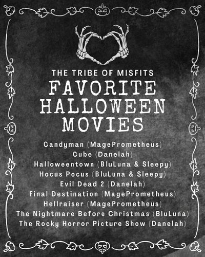 What are your top 3 Halloween movies? The Tribe Of Misfits put together our list and we’d love to know what makes it onto you...