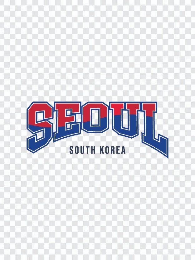 Seoul South Korea Varsity Typography Set | 서울 바시티 타이포그라피 벡터 디자인 product image (3)