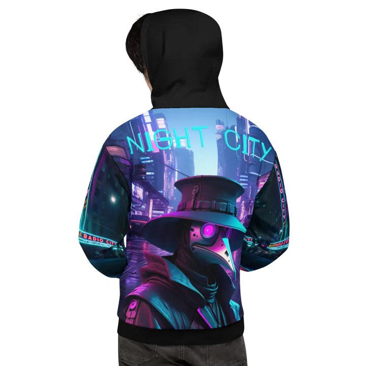 Cyberpunk Retro Neon City Hoodie product image (1)