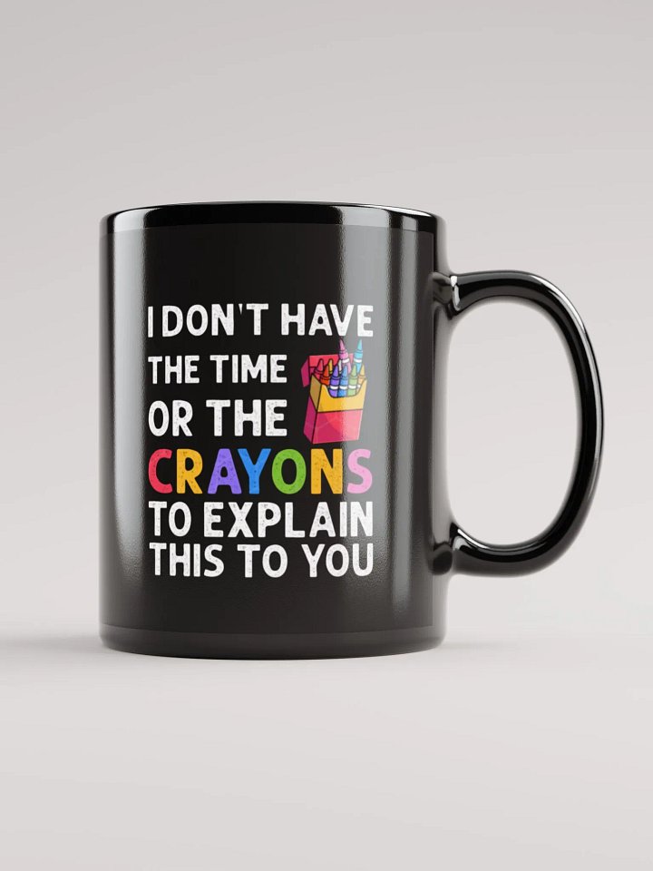 Crayons Black Glossy Mug (11oz or 15oz) product image (1)