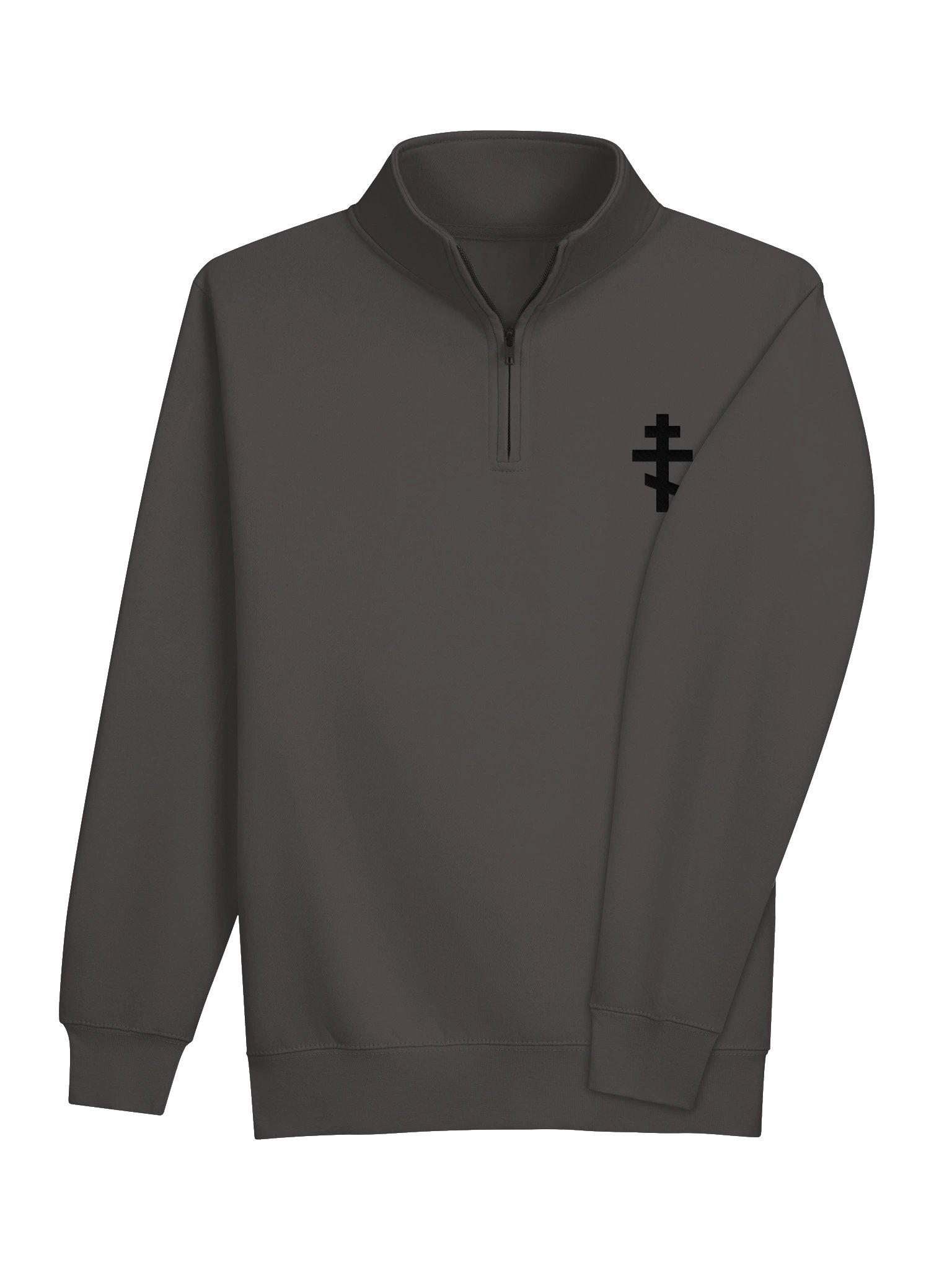 Orthodox Cross Embroidered Quarter-Zip Sweatshirt product image (12)