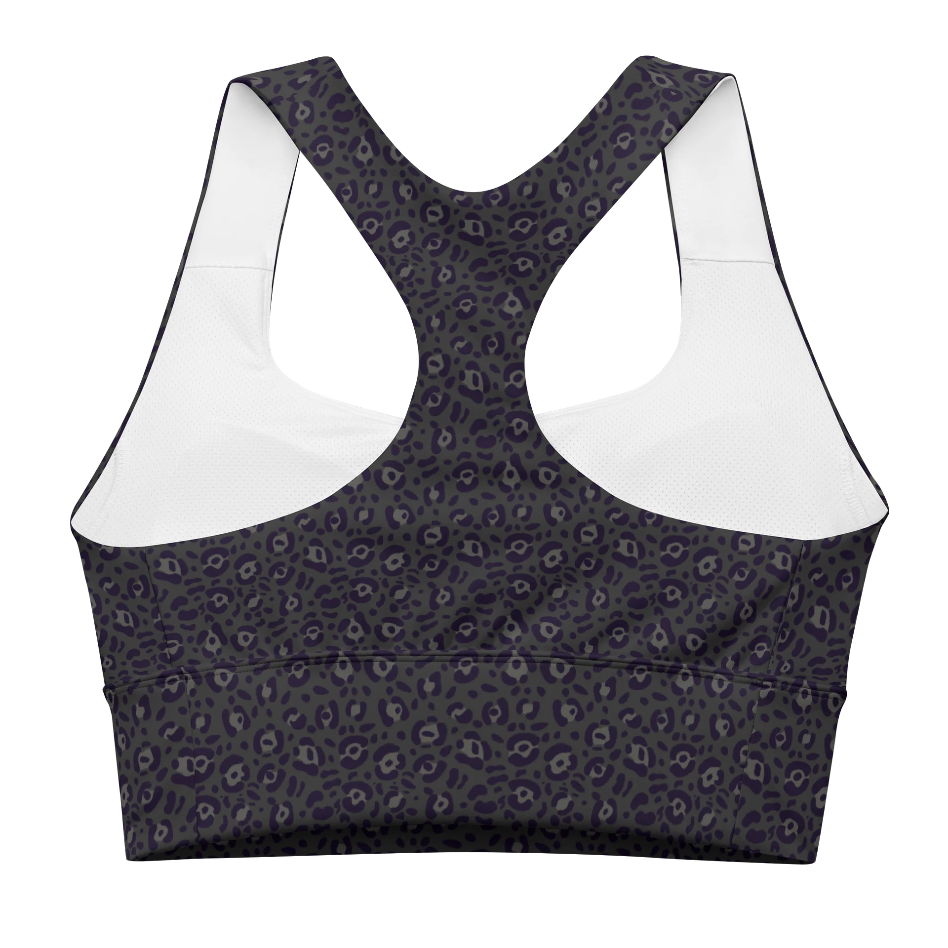 Comfortable Longline Sports Bra Bold Leopard Print product image (4)