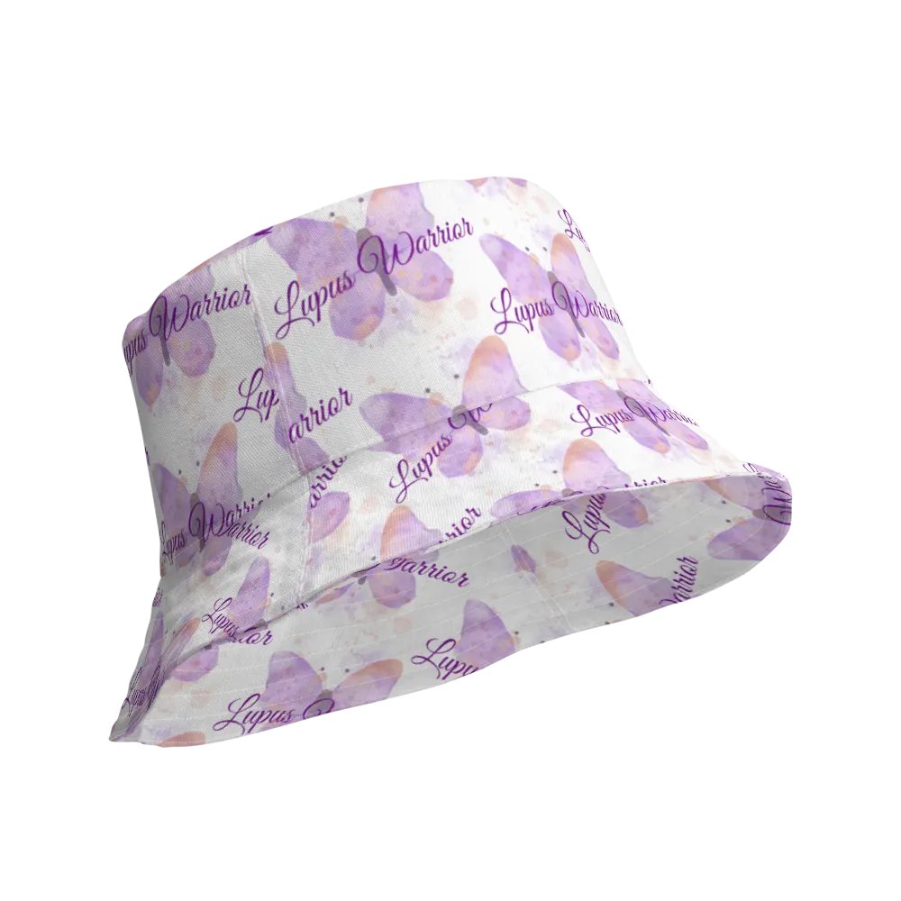Lupus Warrior Purple Butterfly Bucket Hat product image (10)