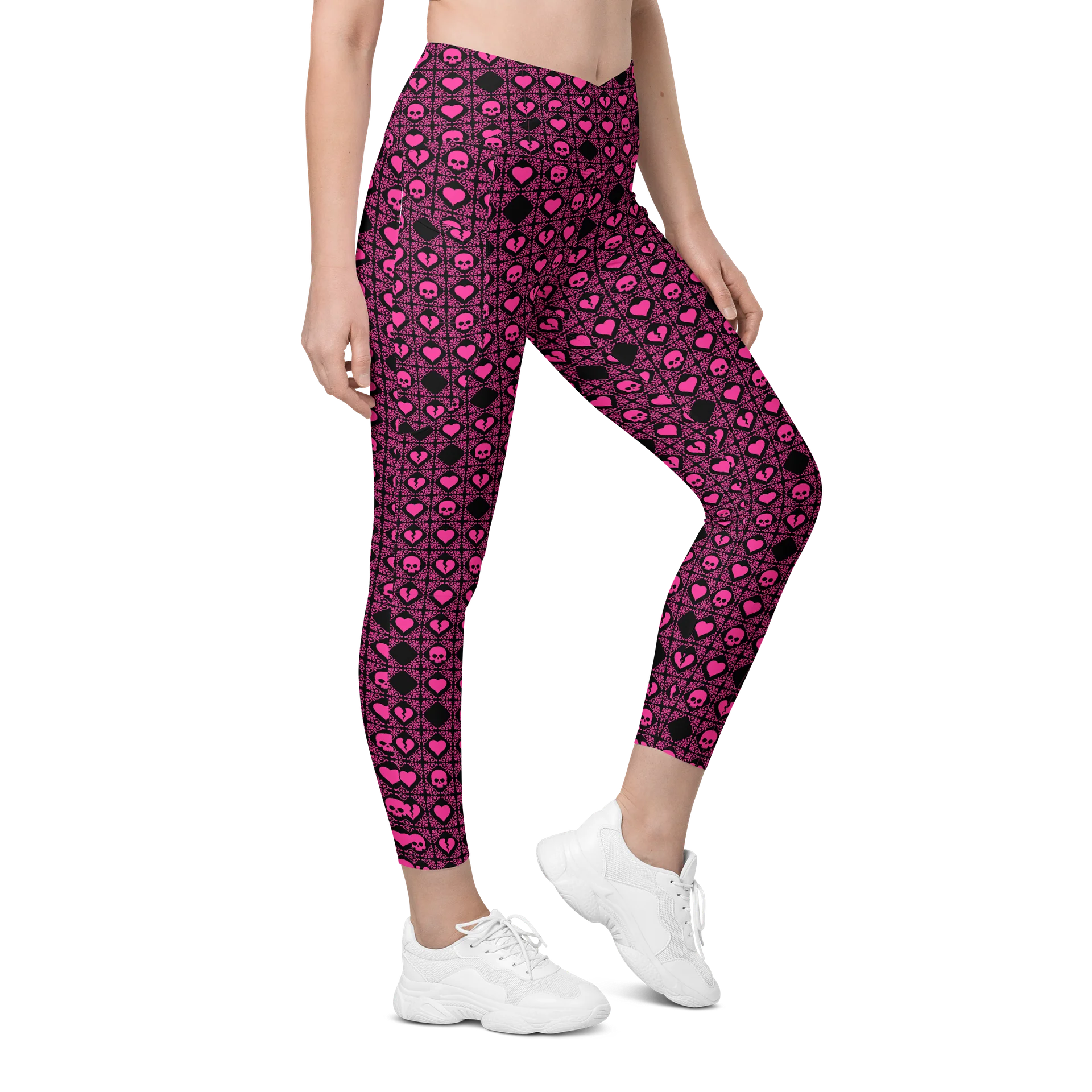 Heart and Skull Leggings with Pocket product image (5)