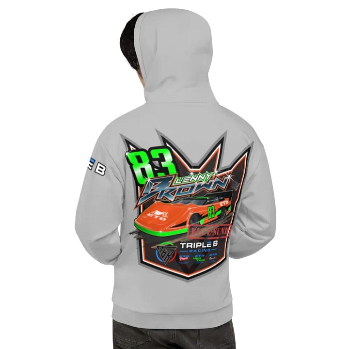 Lenny Brown Late Model Hoodie (Grey) product image (1)