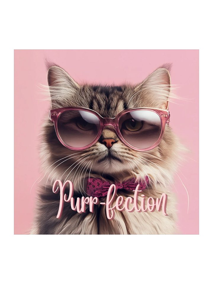 Purr-fection: Square Sticker product image (1)