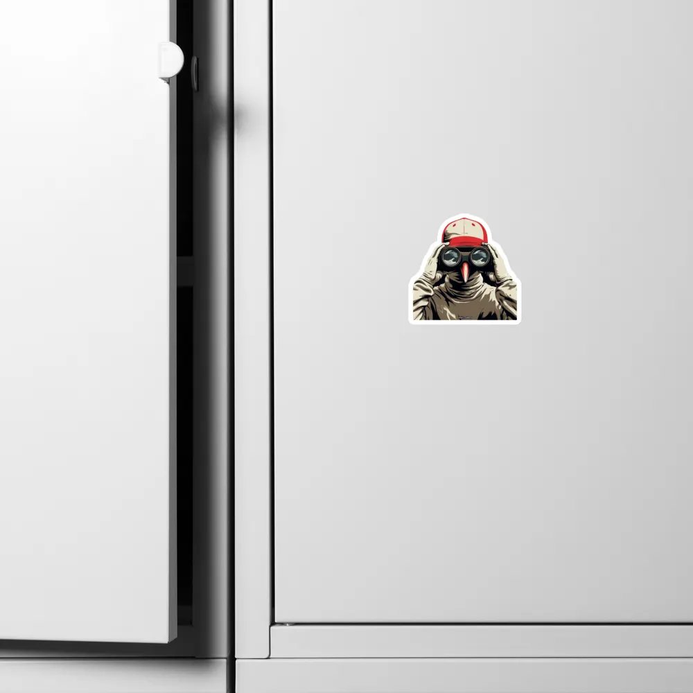 Premium Vinyl Magnet 🔴 Binocular Crow Scout product image (8)