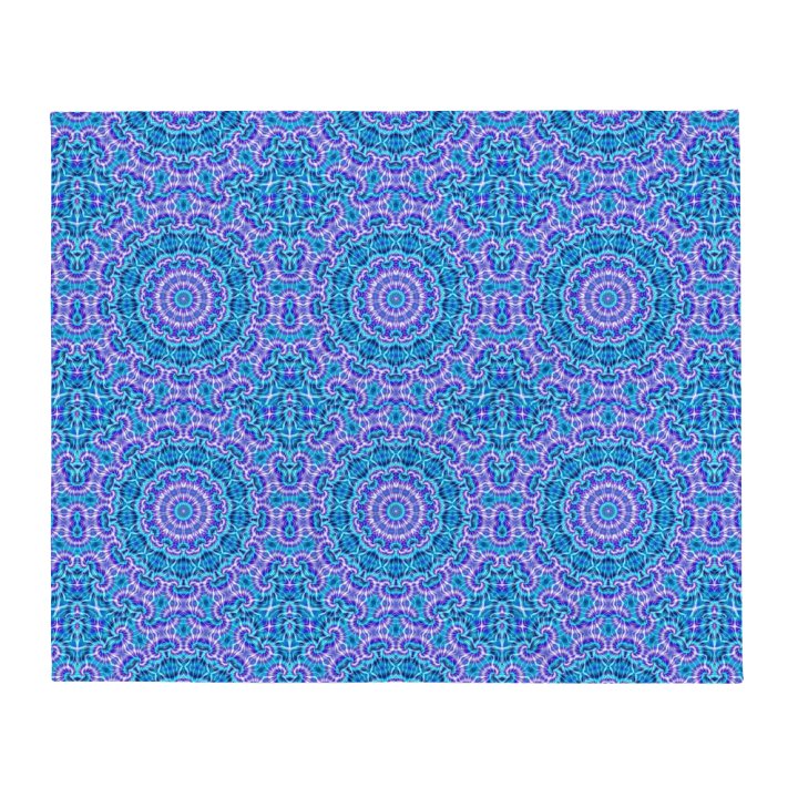 Blue and Purple Tie Die Kaleidoscope Throw Blanket product image (13)