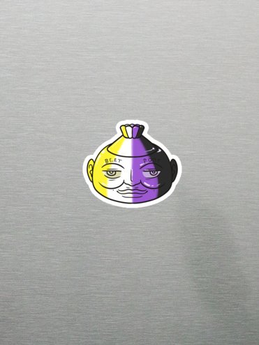 Nonbinary Poot magnets product image (1)