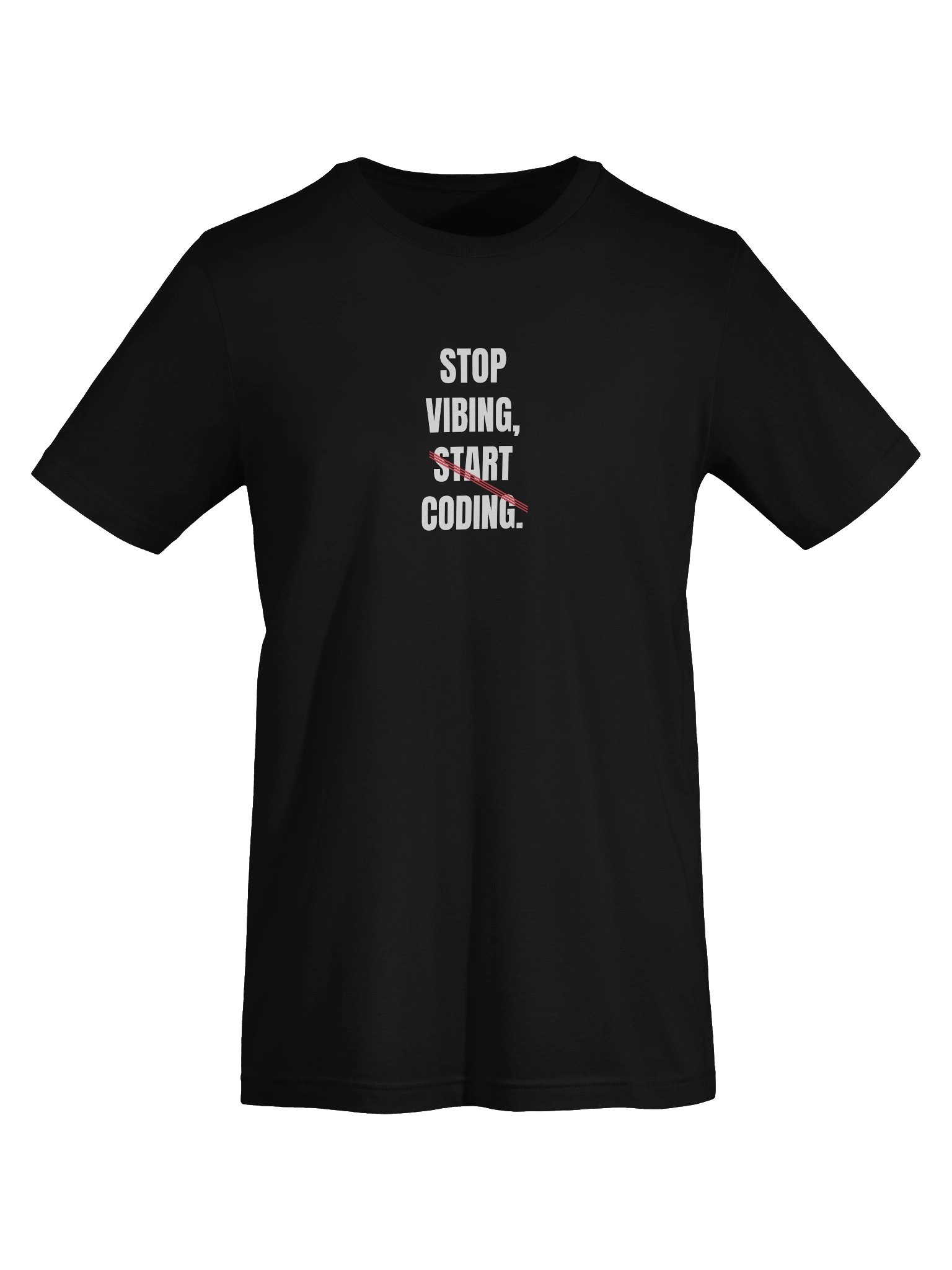 Stop Vibing Start Coding Tee product image (5)