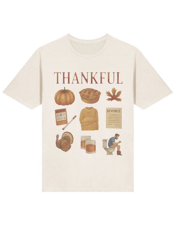 Thankful Thanksgiving Doodles T-Shirt product image (2)