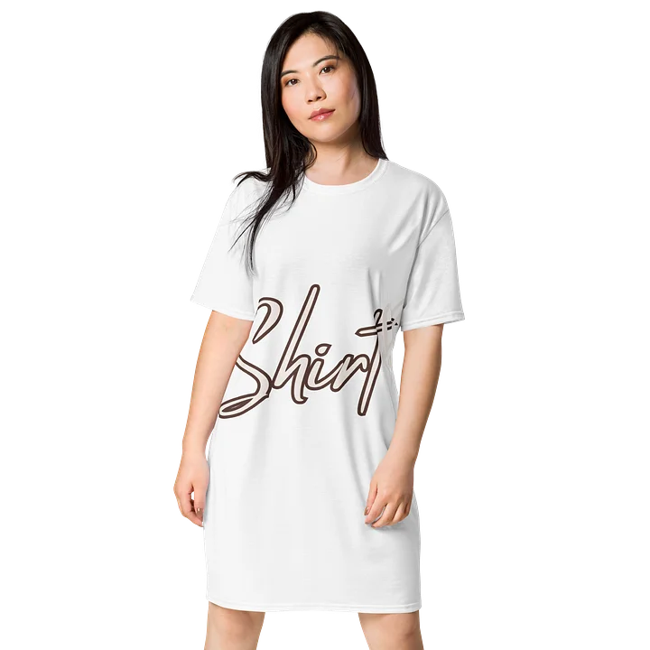 Heartfelt Script All-Over T-Shirt Dress product image (1)