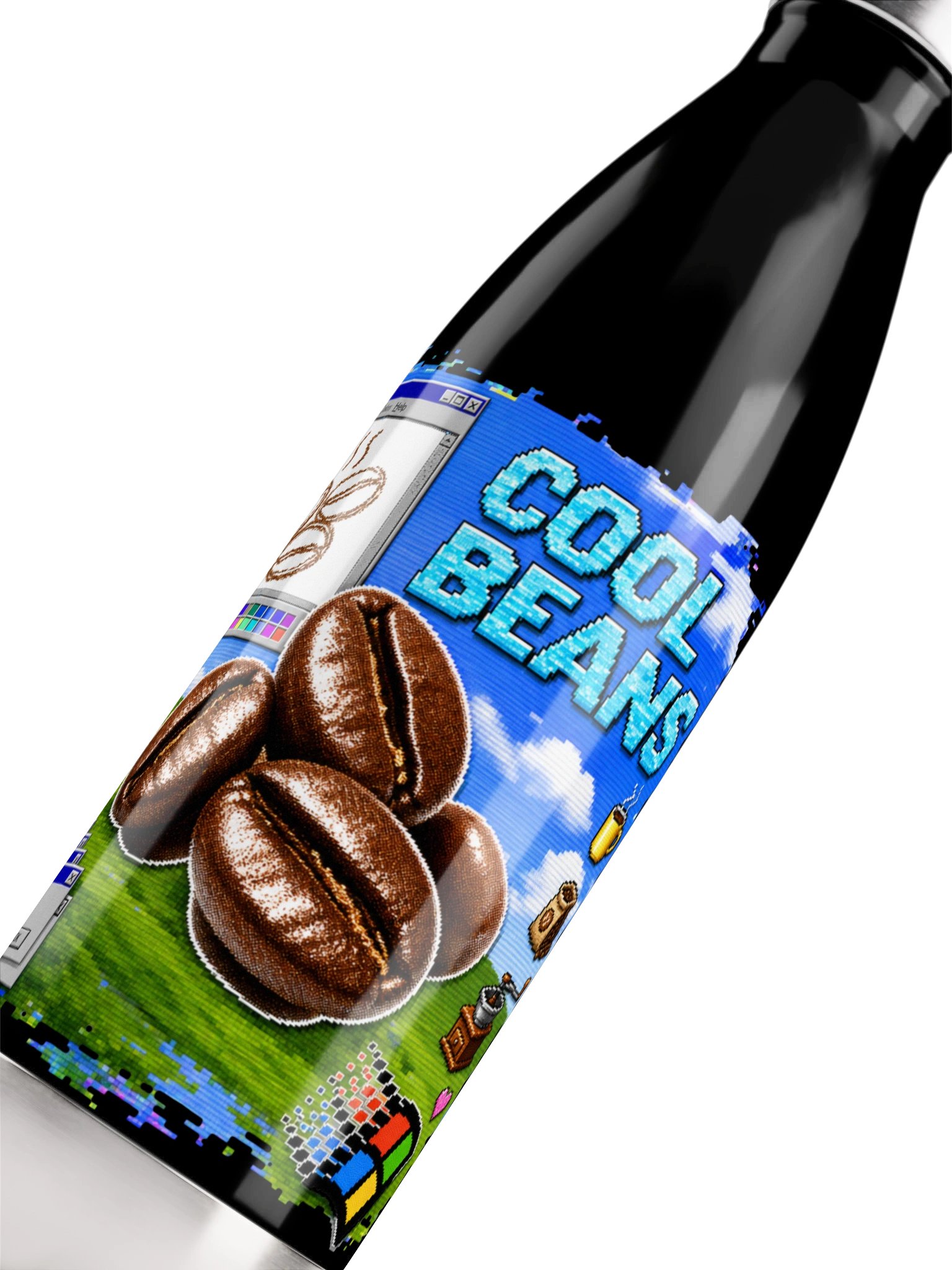 Cool Beans Retro Coffee Water Bottle product image (5)