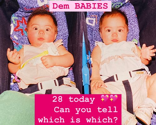 Happy Happy o'happiest of birthdays to my youngest ones.  28 today and a lifetime to go! So proud 💖💖
#ttwwiinnss