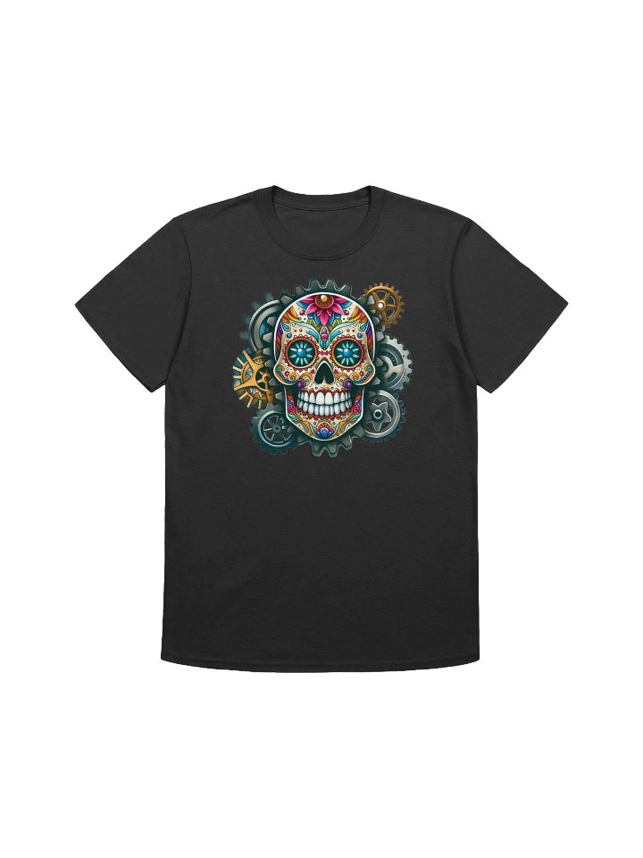 Sugar Skull Art - Steampunk Meets Tradition T-Shirt product image (1)