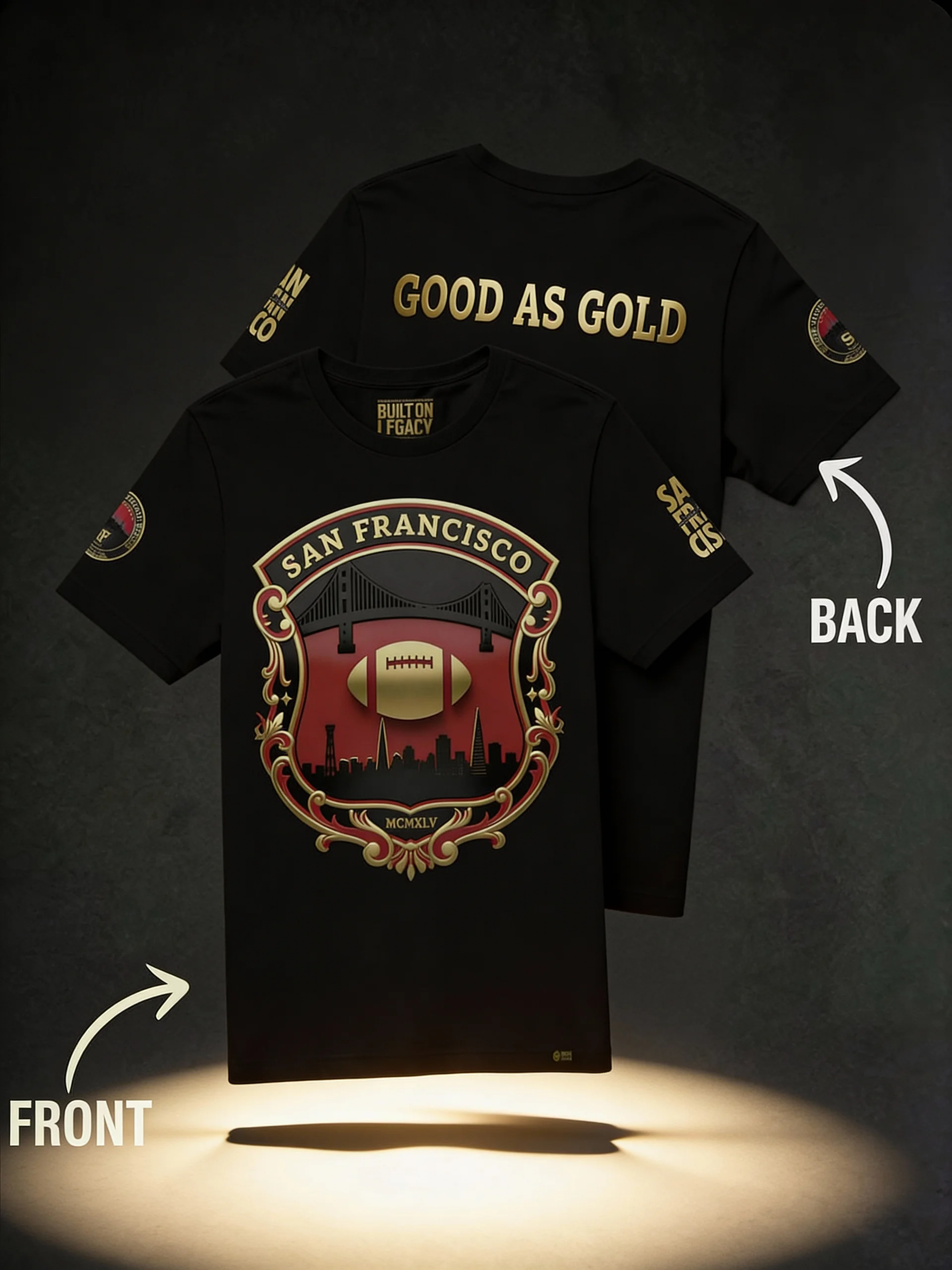 All Gold Crest Good As Gold Tee | San Francisco | Football | Home Locker product image (1)