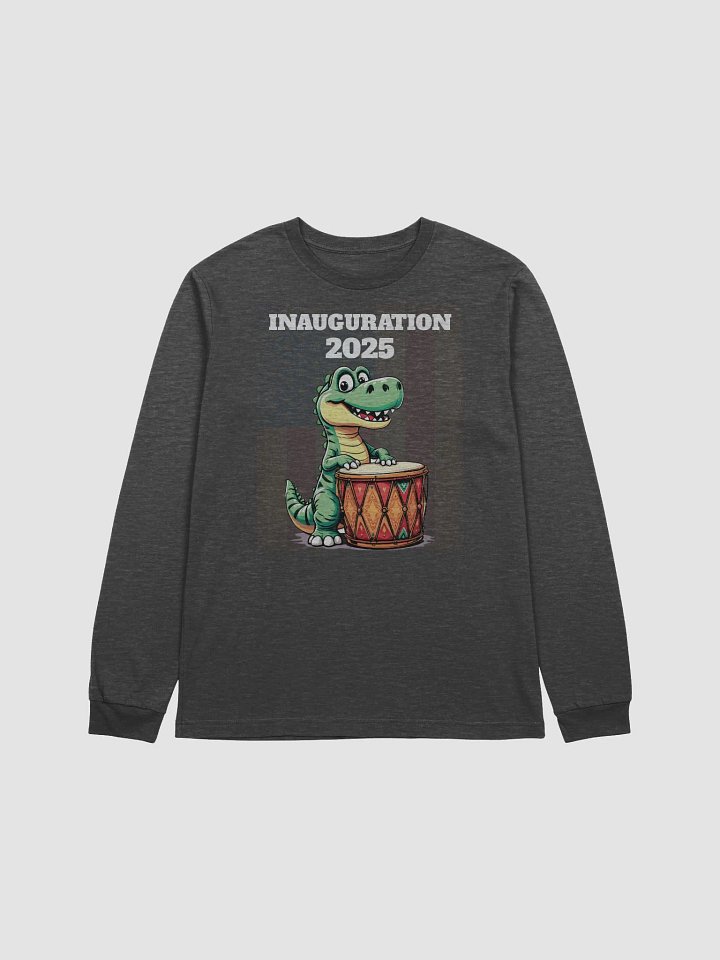 Inauguration 2025 Patriotic Dino Drummer Long Sleeve Tee product image (1)