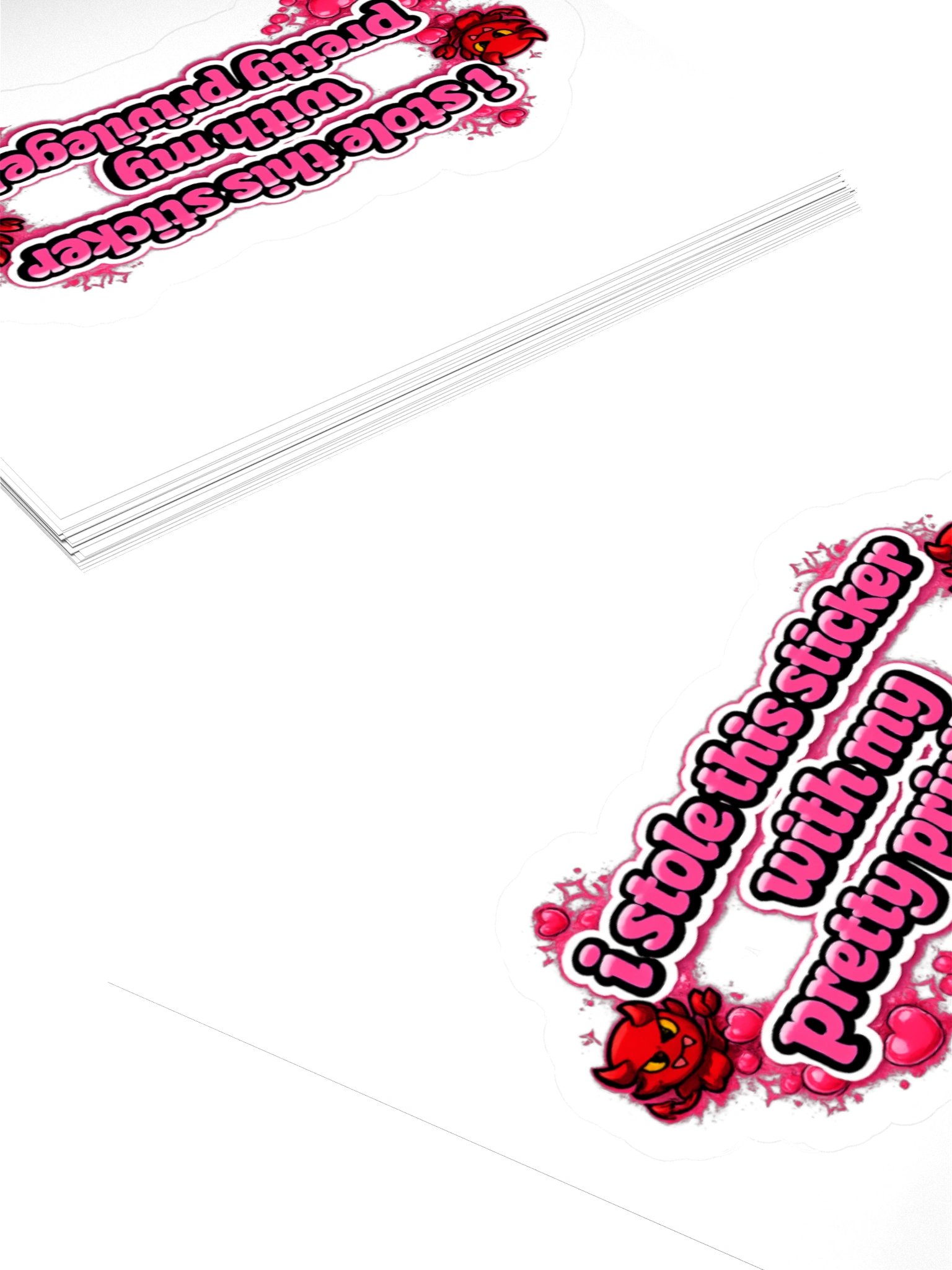 Pretty Privilege 3" x 3" sticker product image (4)