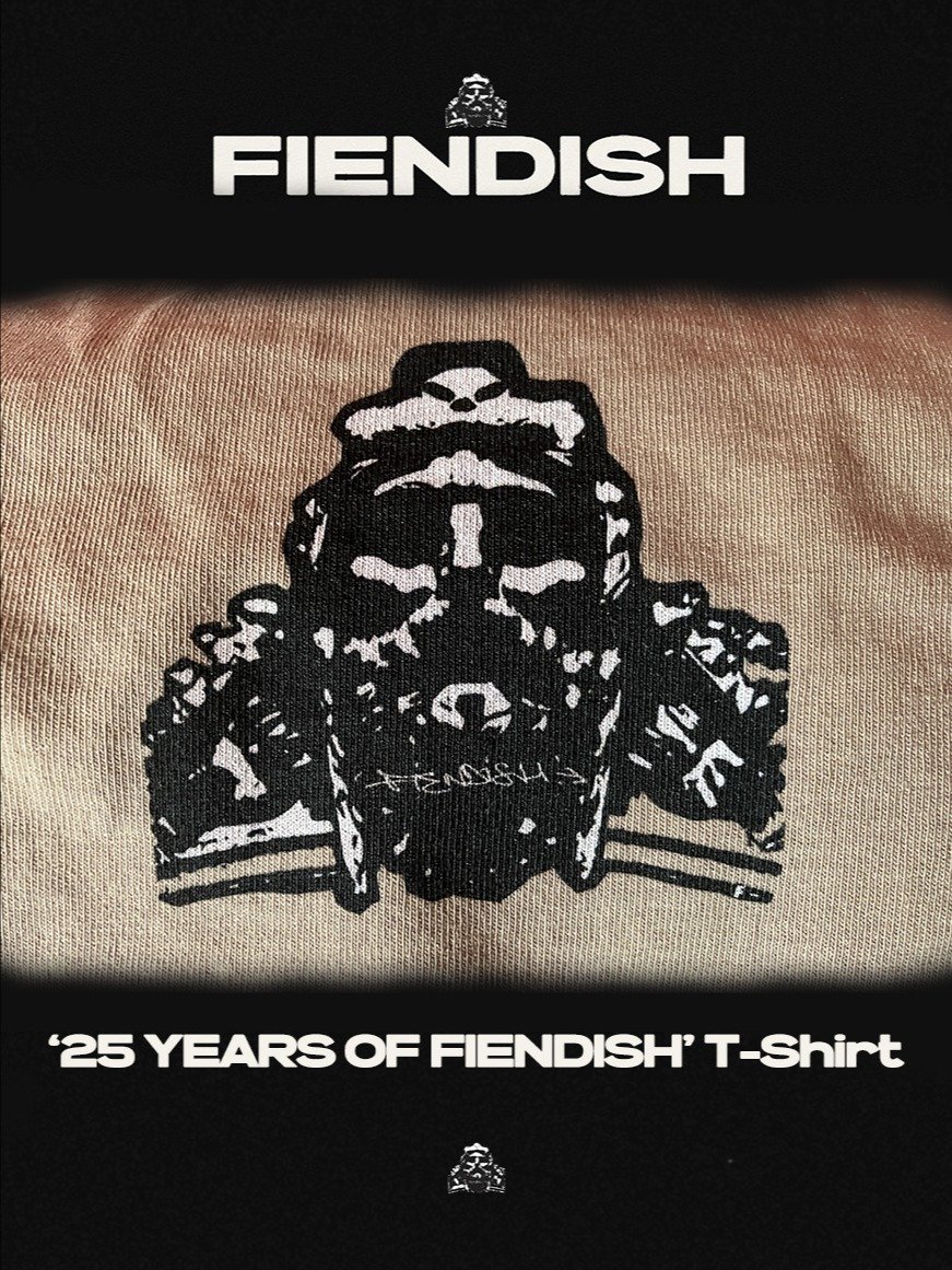FIENDISH '25 YEARS OF FIENDISH' T-Shirt product image (4)