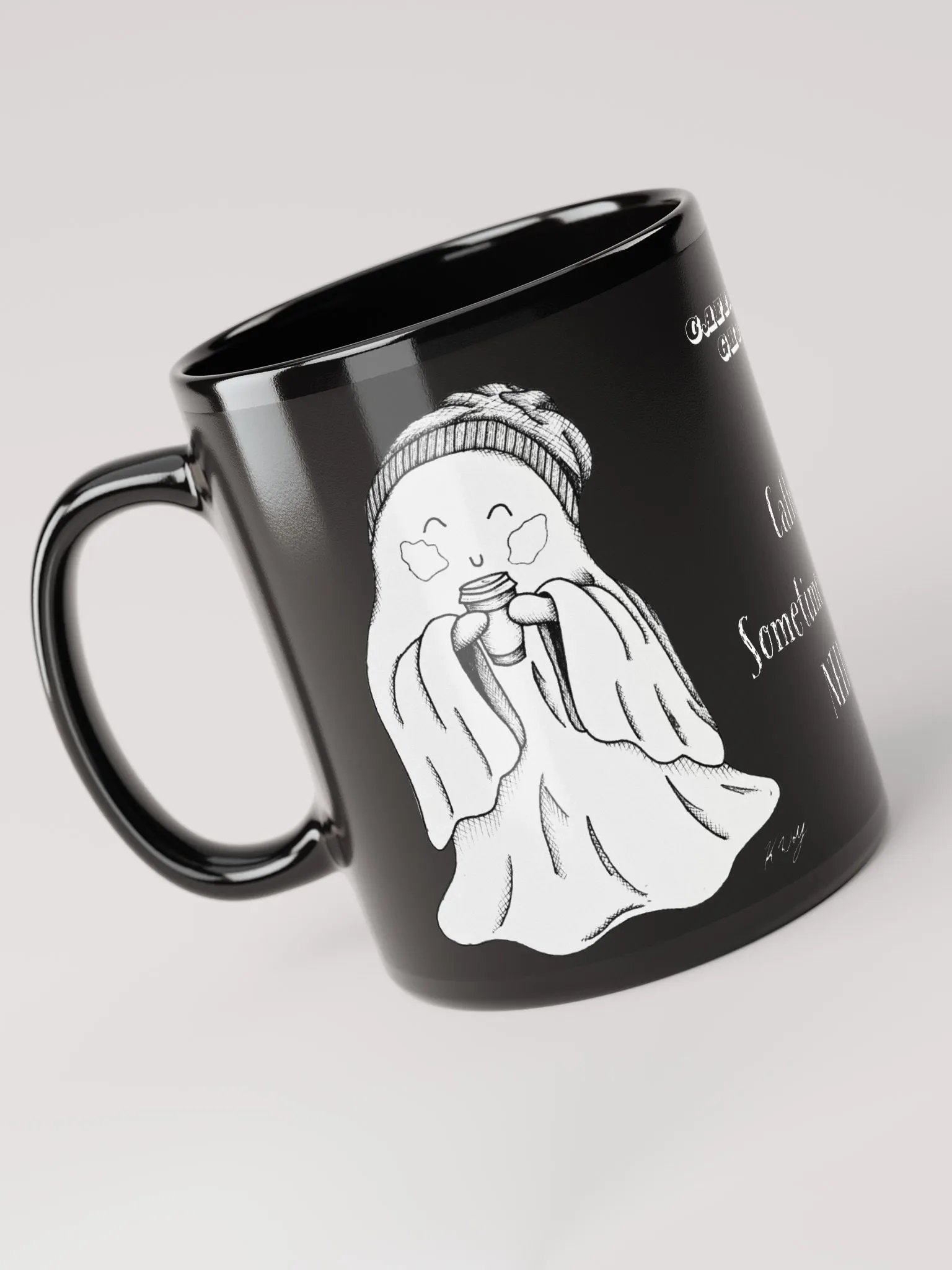 Caffeine Ghost, Caffeine sometimes its just needed, Mug product image (3)