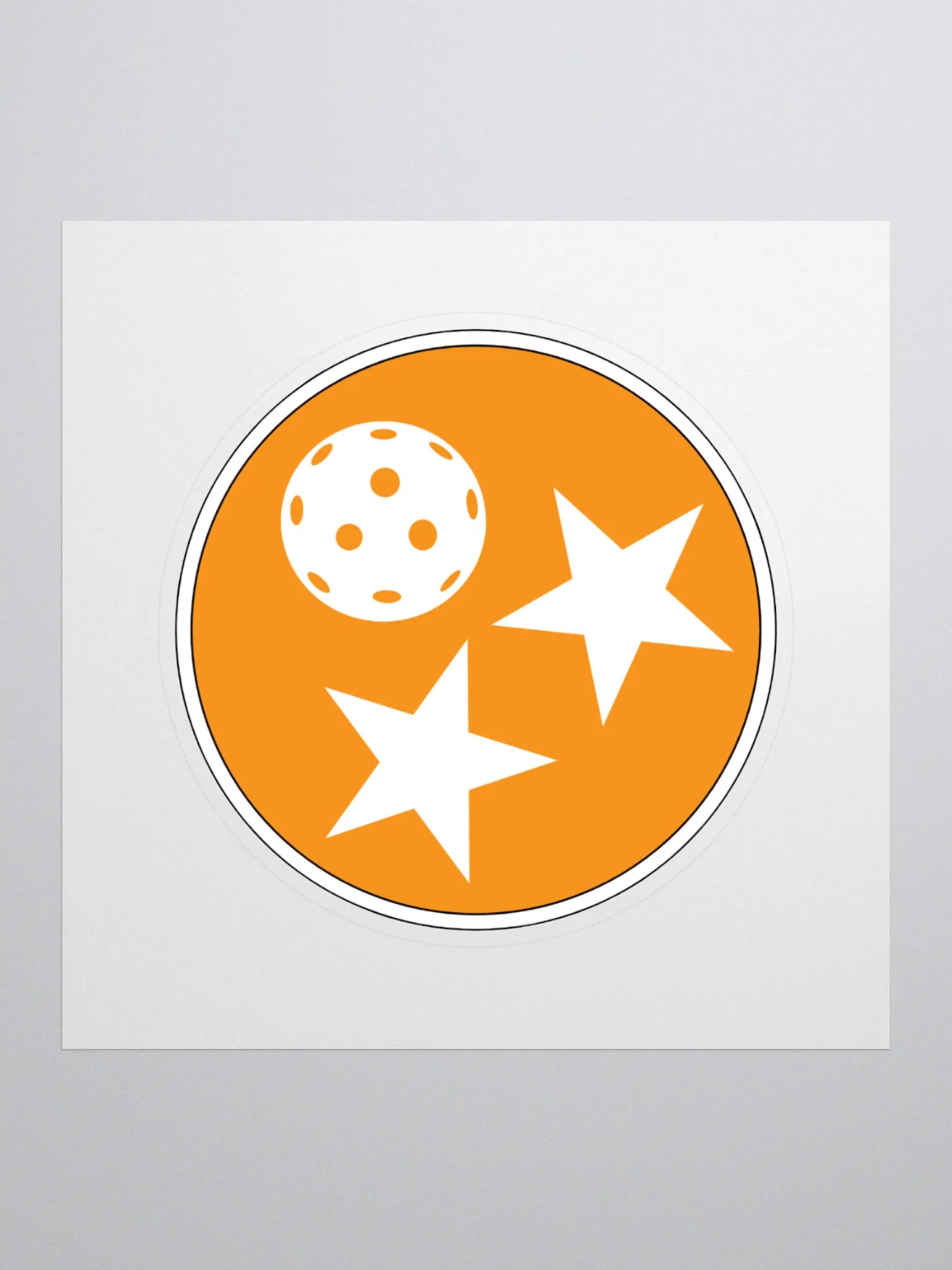 Pickleball Tri Star Sticker product image (1)