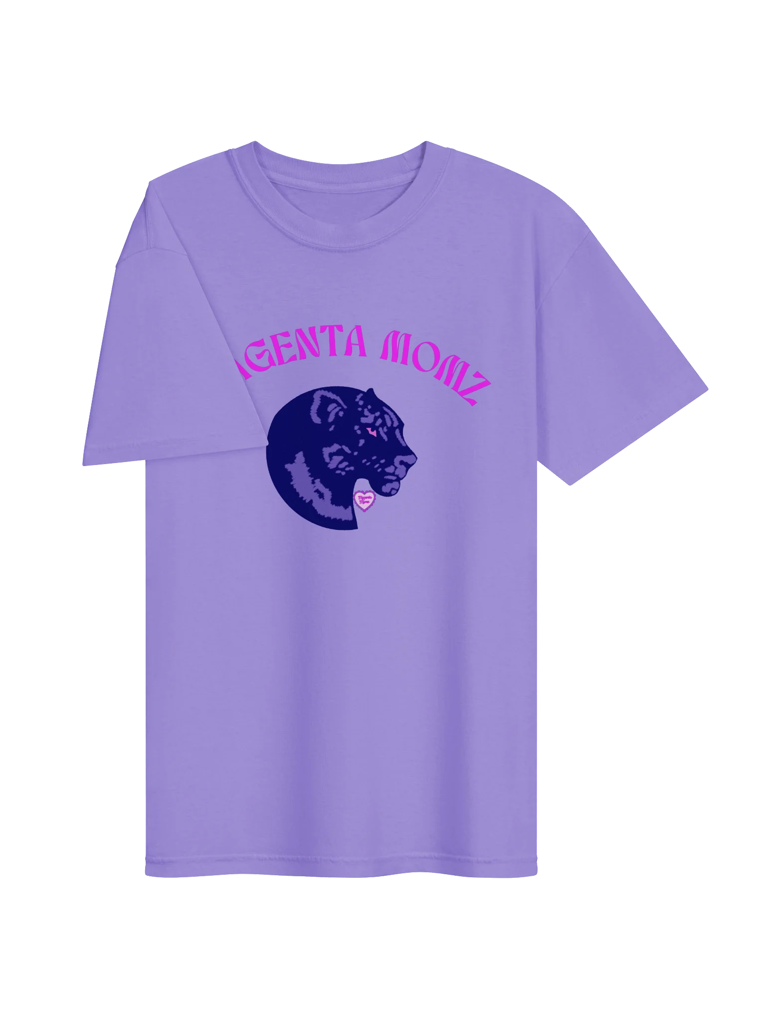 MAGENTA MOMZ PANTHER HEAD – HEAVYWEGHT TEE product image (13)