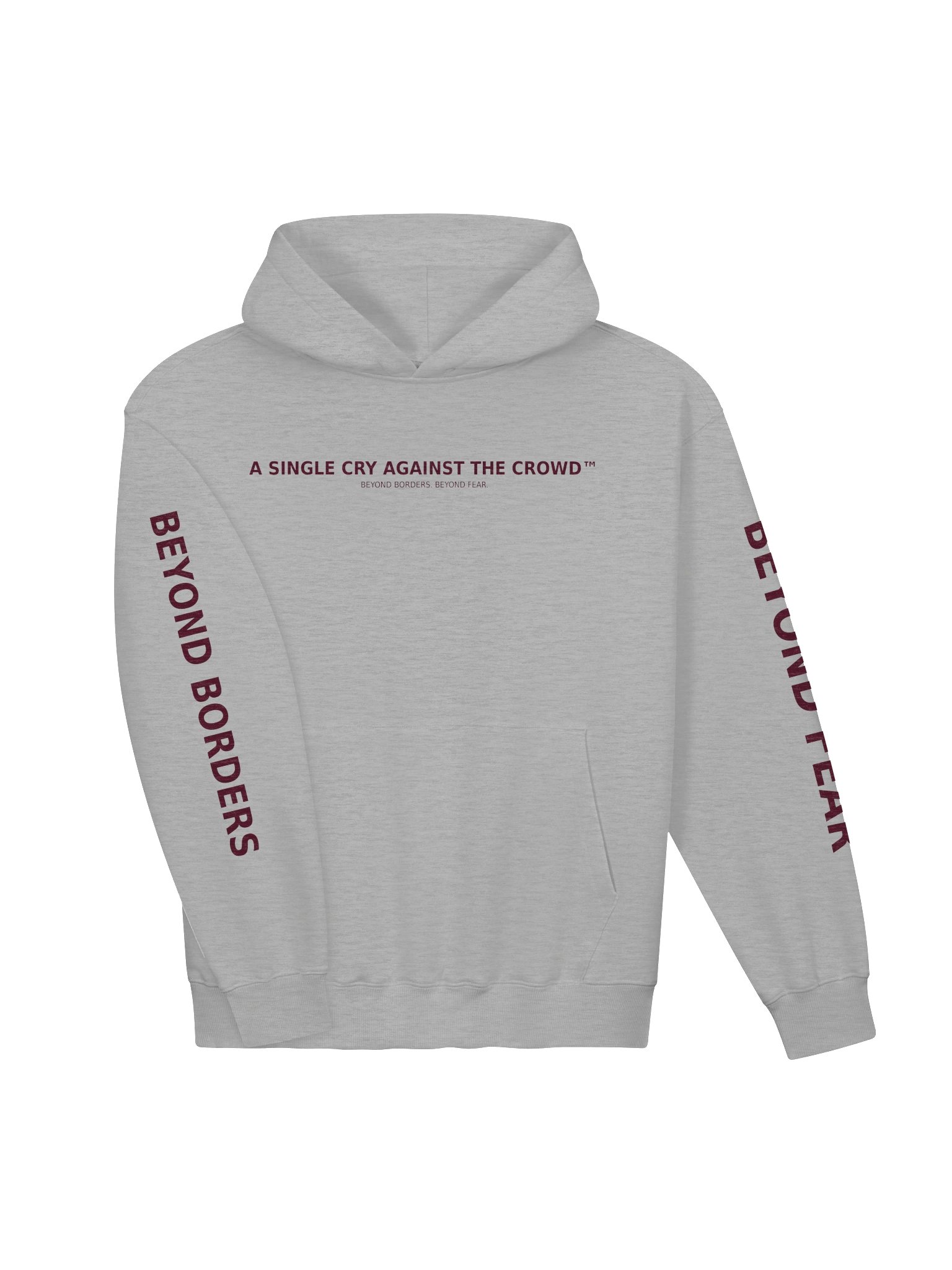 A Single Cry Against the Crowd™ — Signature Heavyweight French Terry Hoodie | Grey Edition product image (5)