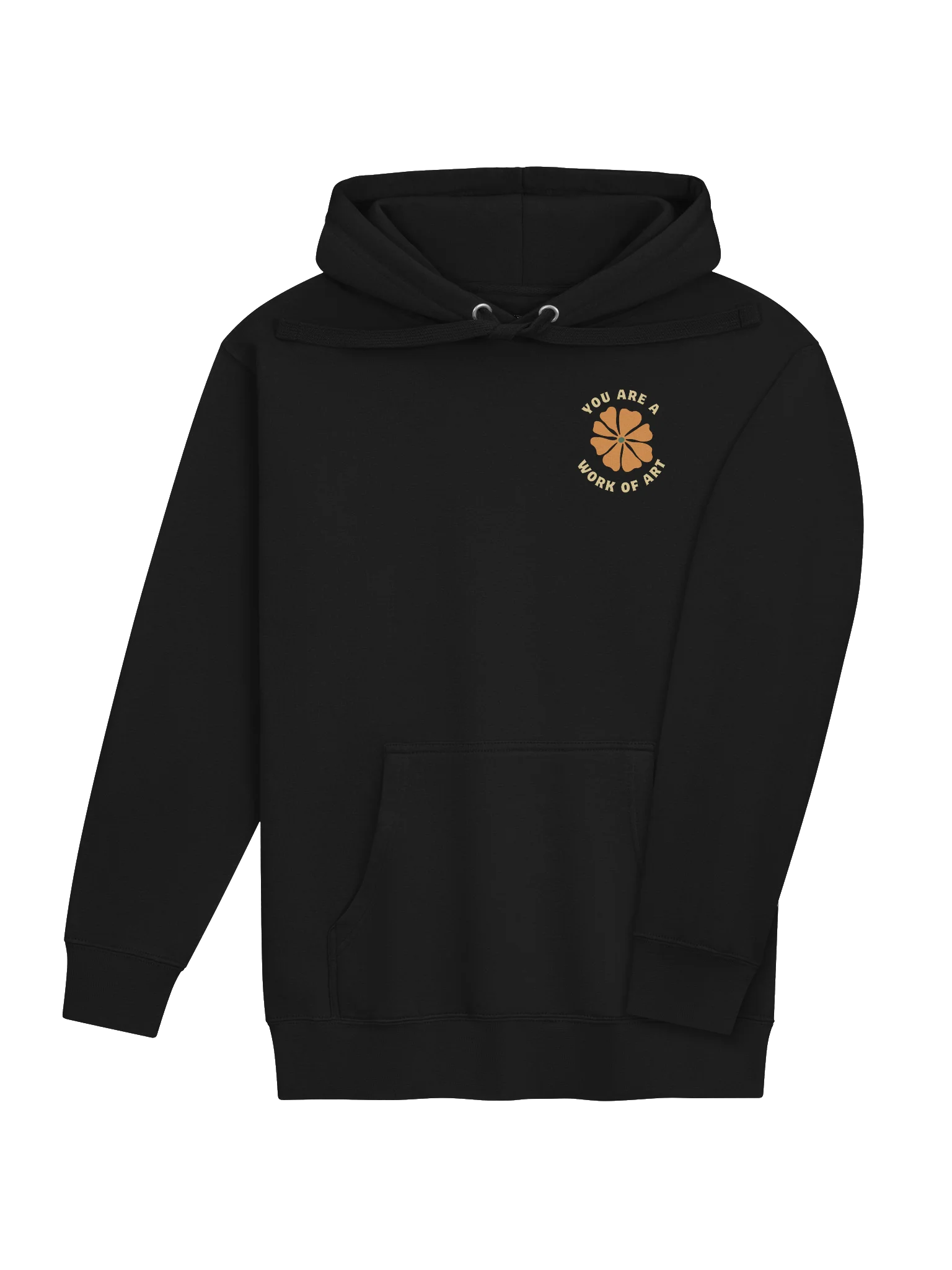 You Are a Work of Art Hoodie | Inspirational Floral Hoodie | Positive Affirmation Hoodie | Self Love Gift | Artist Gift product image (30)