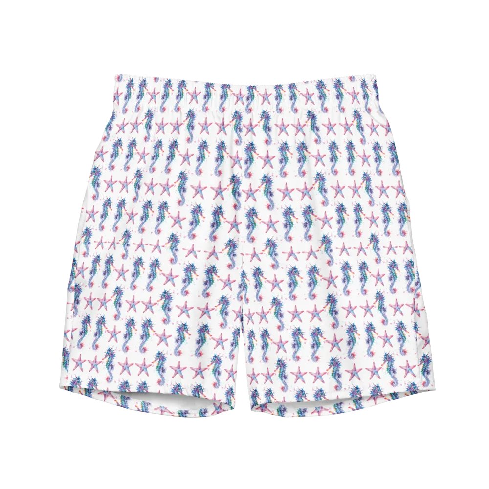Seahorse And Starfish Swim Trunks product image (3)