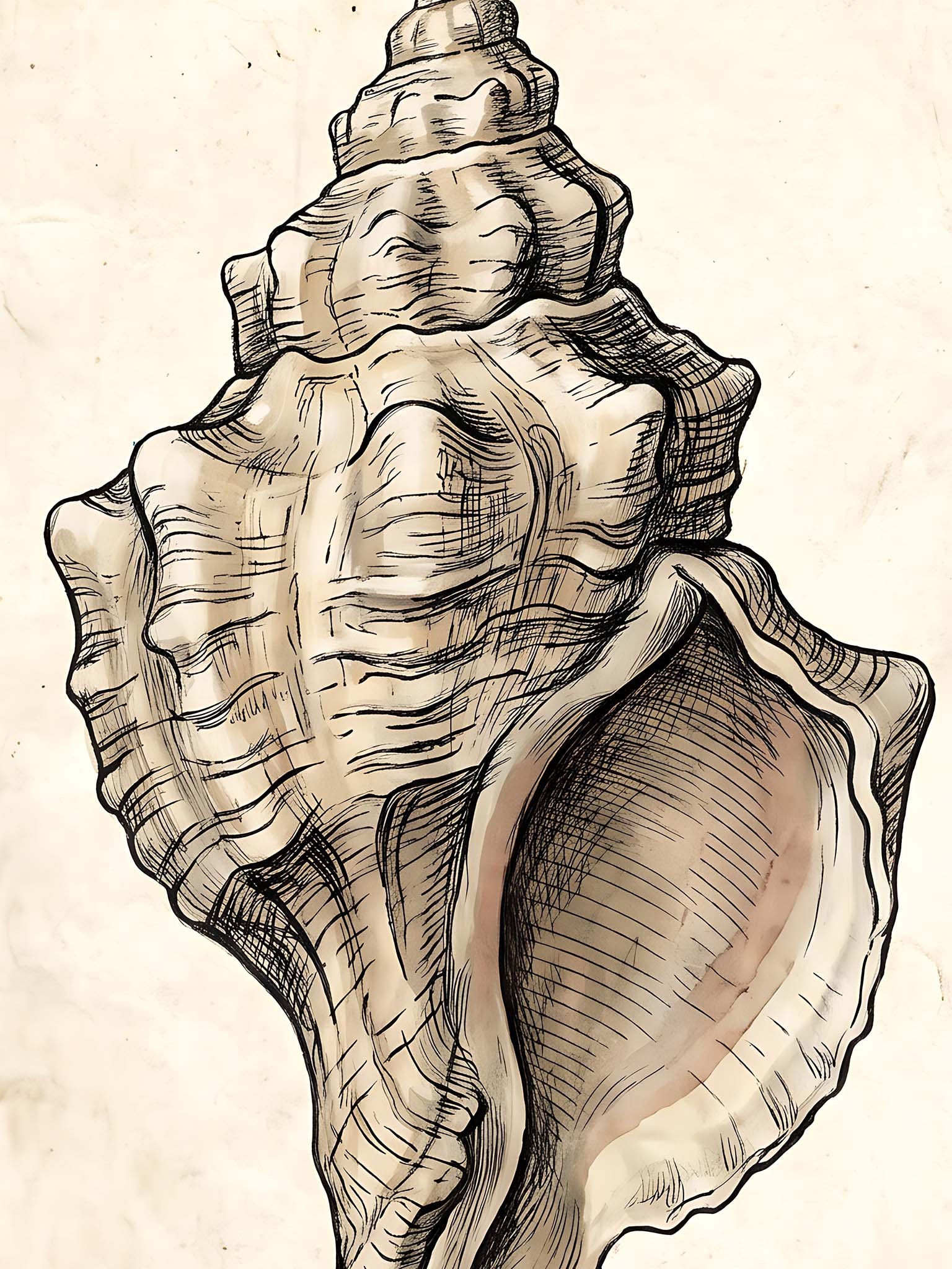 Vintage Seashell - Natural History Archive Wall Art product image (76)
