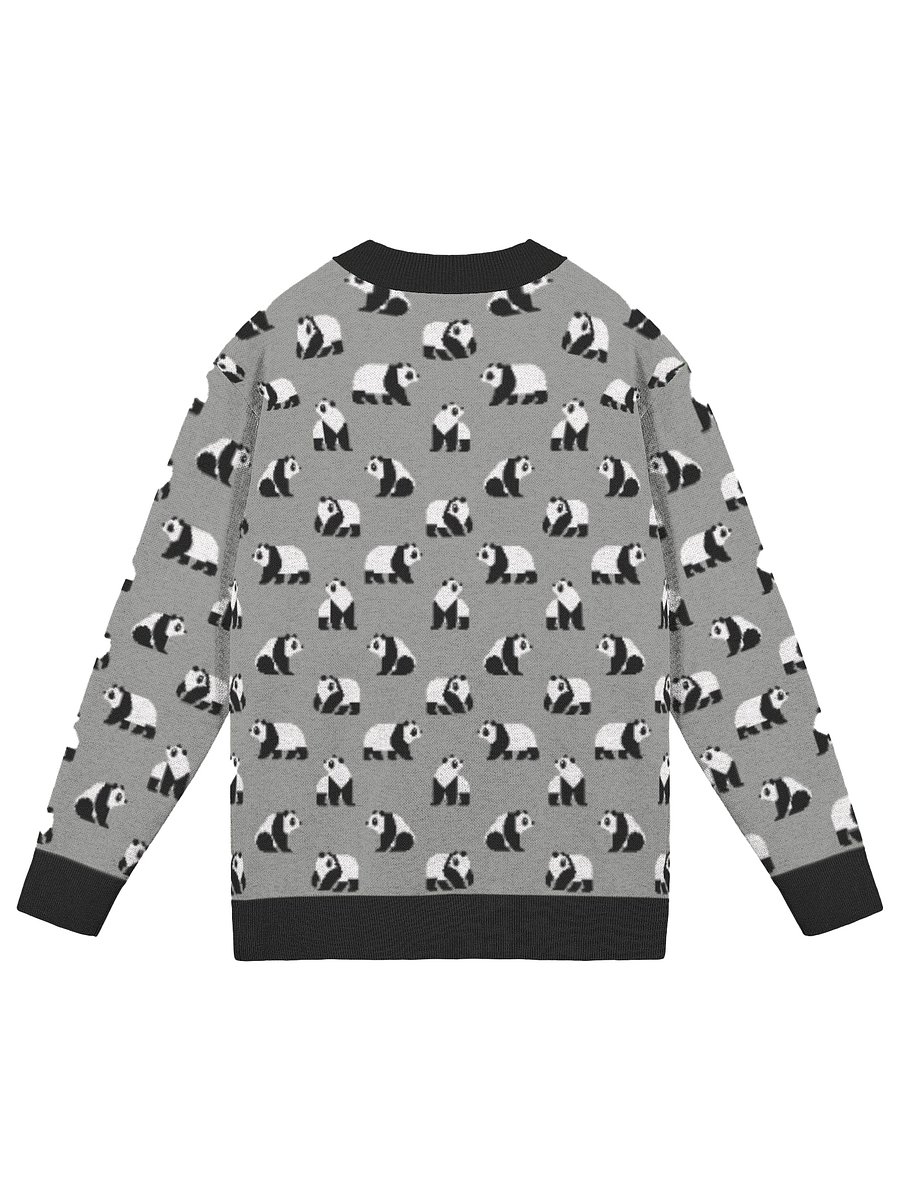Gray Panda Cardigan (Unisex) Image 2
