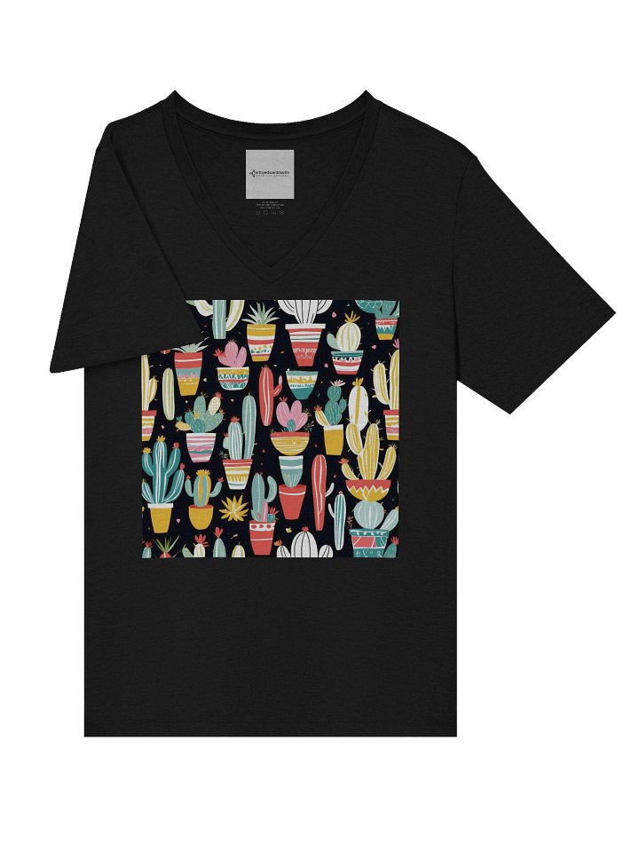 Cacti Garden V-Neck Tee product image (1)