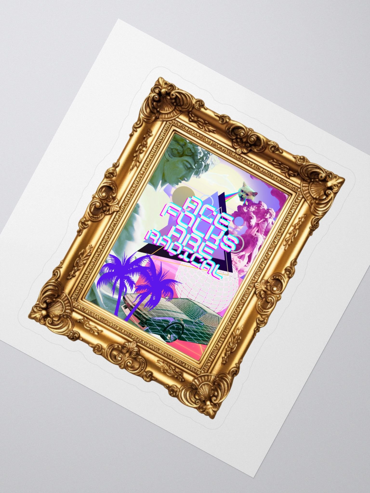 Radical Pride - Ace Folks Are Rad! (Sticker) product image (2)
