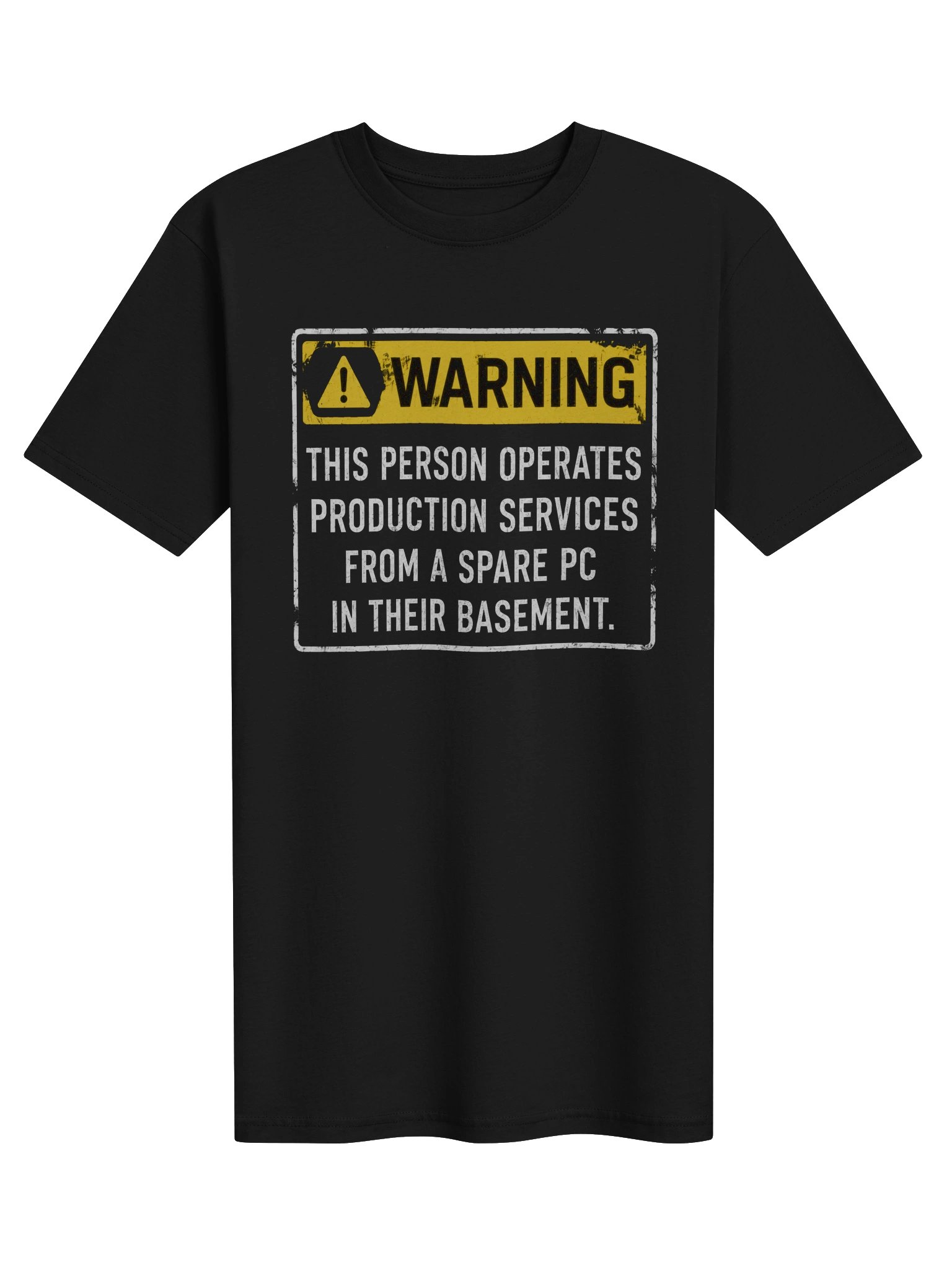 Homelab Operator Warning Tee product image (1)