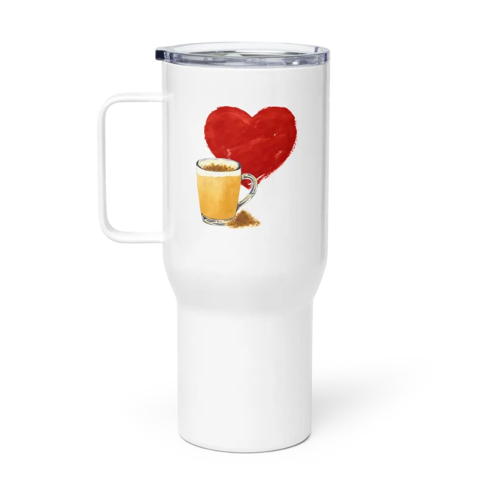 I Heart Latte Travel Mug with Handle product image (1)