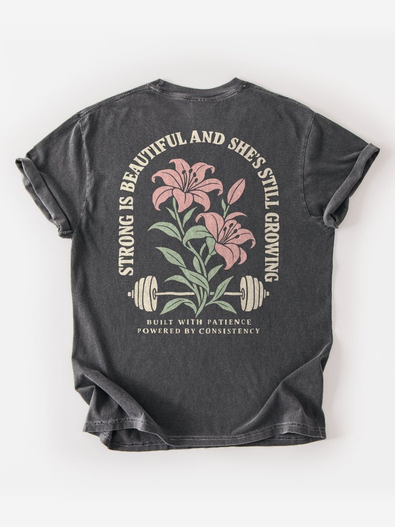 Strong Is Beautiful Oversized Gym Tee | Pump Cover product image (1)