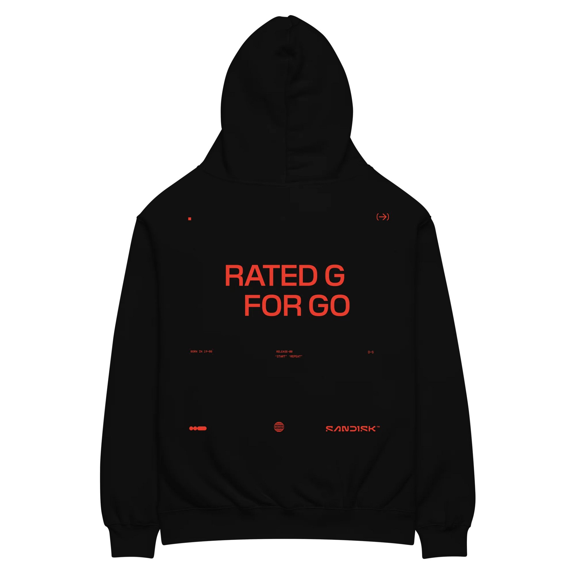 FAST FWD OVERSIZED BLACK HOODIE product image (4)