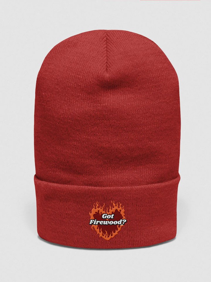 Flaming Heart - Got Firewood? | Embroidered Beanie product image (21)